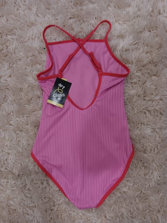Other - Girls Pink bathing suit / teen size 14 / Adjustable straps / NWT